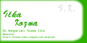 ilka kozma business card